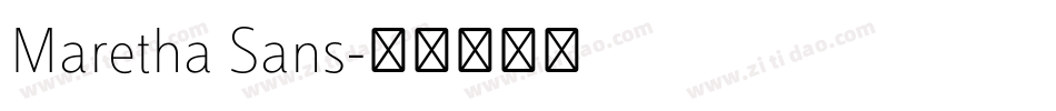 Maretha Sans字体转换